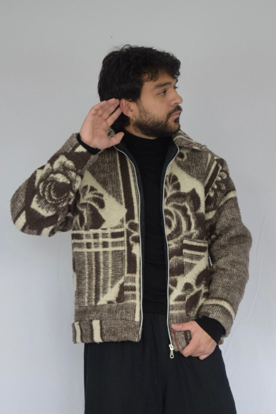 Chaqueta de tela recuperada, Talla M