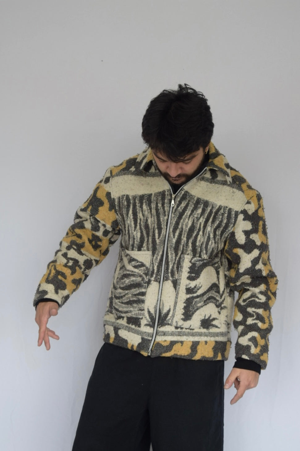 Chaqueta tela recuperada, talla M-L