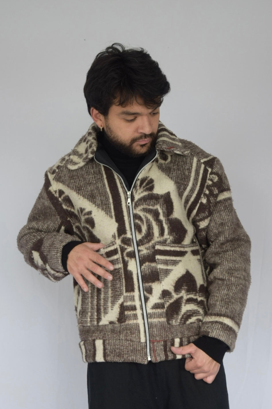 Chaqueta de tela recuperada, Talla M