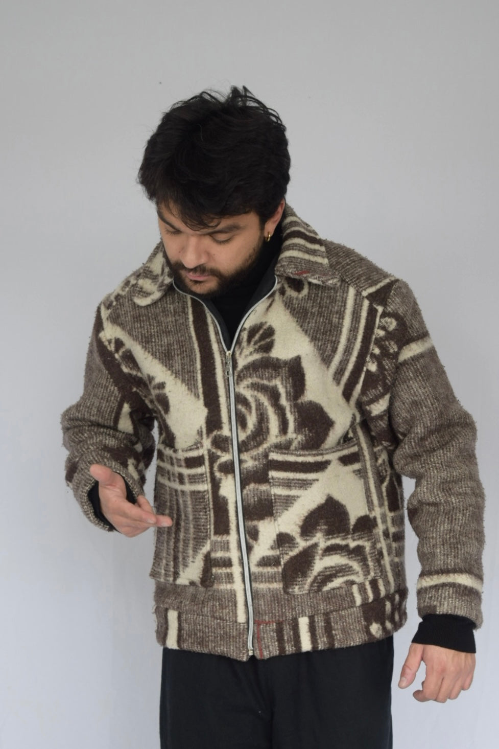 Chaqueta de tela recuperada, Talla M