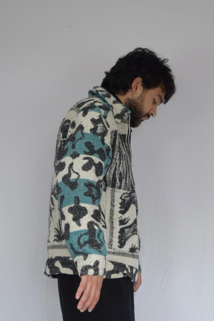 Chaqueta de tela recuperada, Talla M