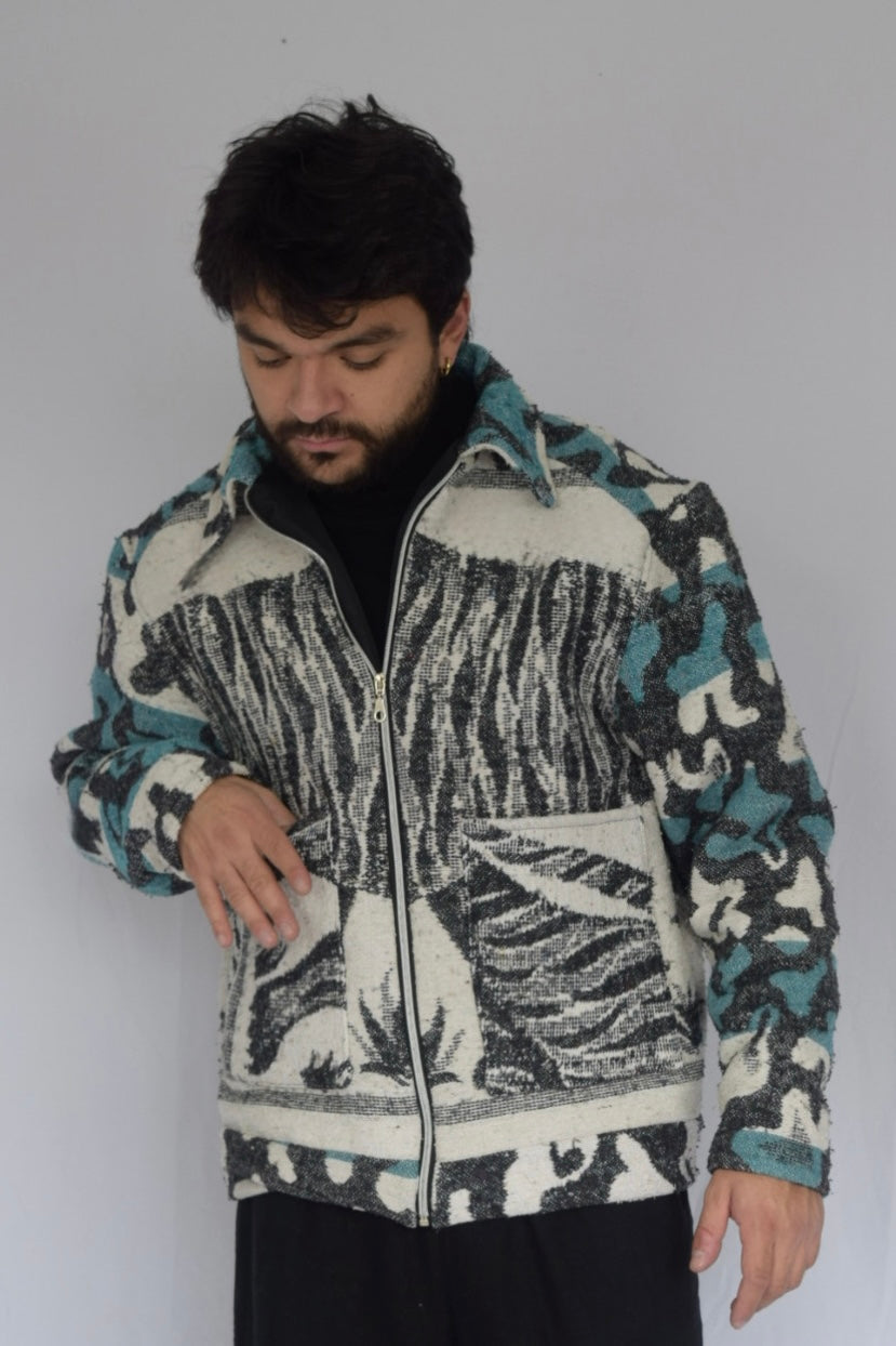 Chaqueta de tela recuperada, Talla M