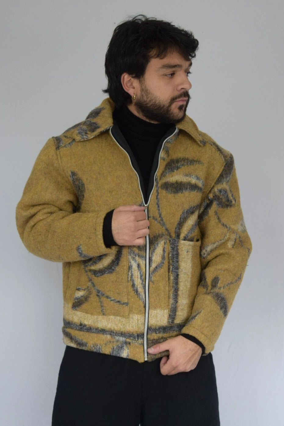 Chaqueta de tela recuperada, Talla M