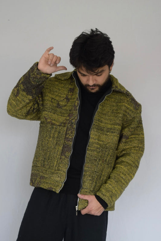 Chaqueta de tela recuperada, Talla M