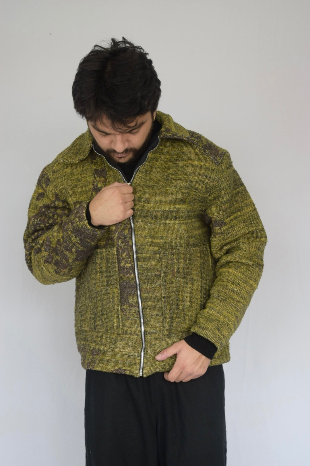 Chaqueta de tela recuperada, Talla M