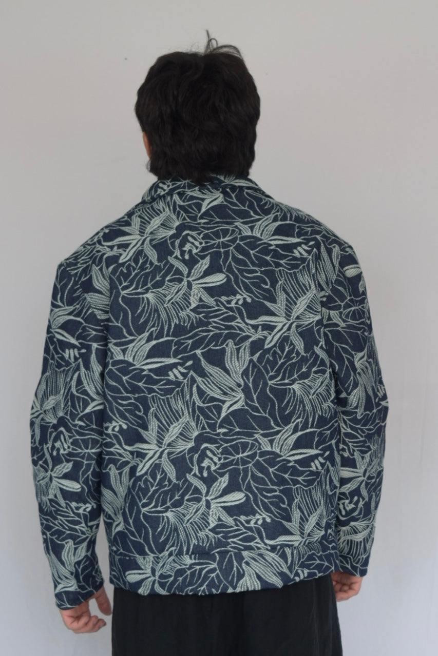 Chaqueta follaje denim