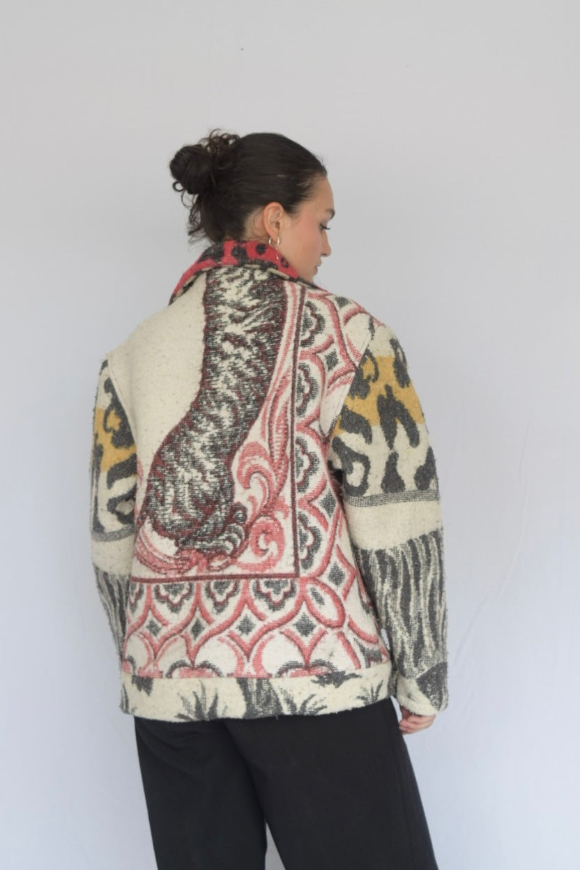 Chaqueta de tela recuperada, Talla L