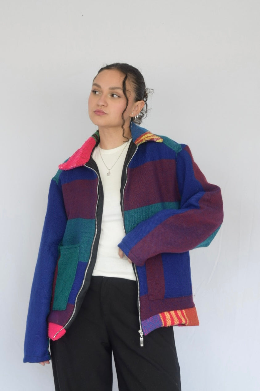 Chaqueta de tela recuperada, Talla M