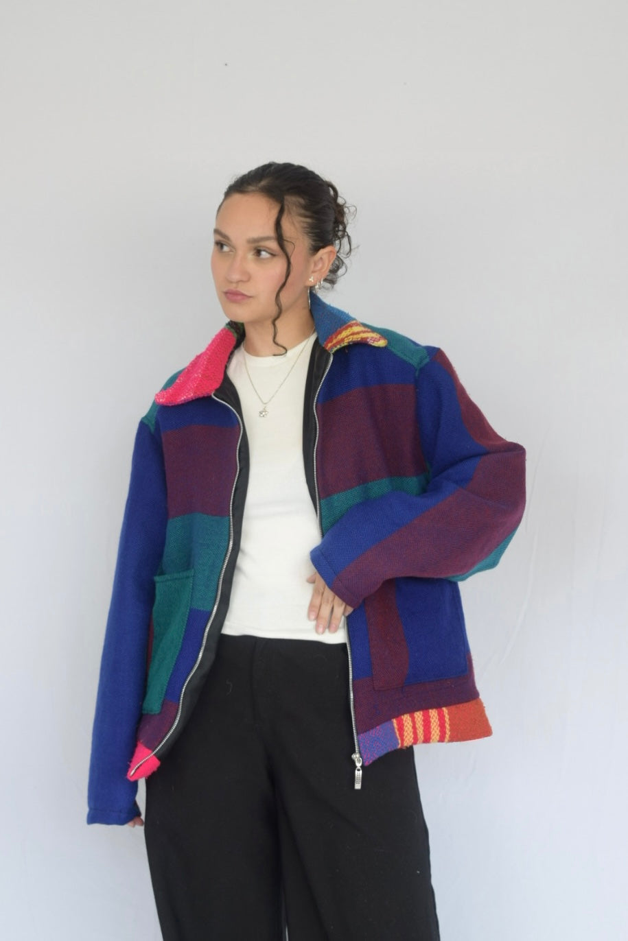 Chaqueta de tela recuperada, Talla M