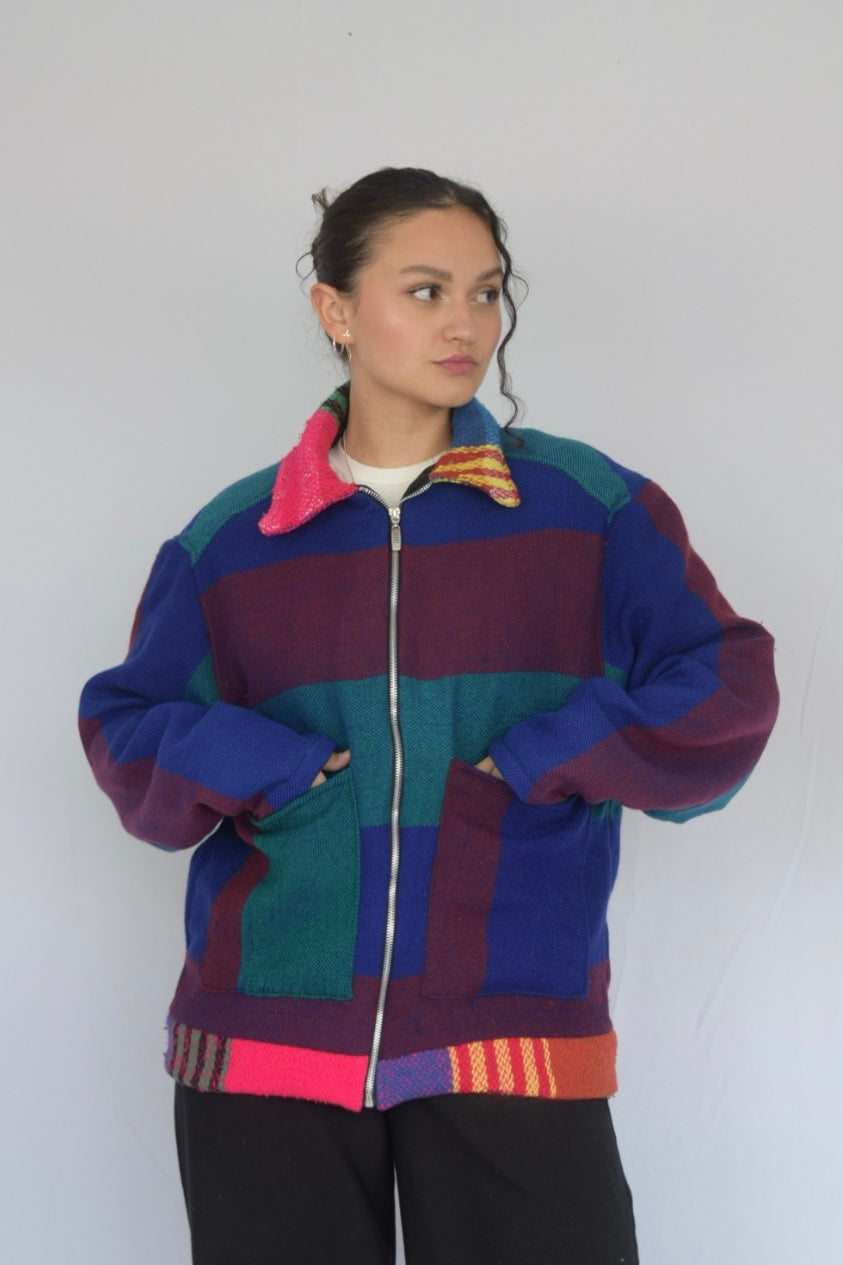 Chaqueta de tela recuperada, Talla M