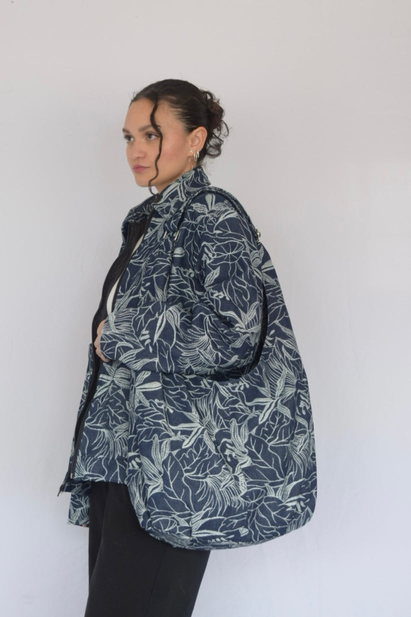Chaqueta follaje denim