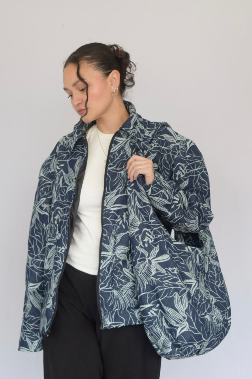 Chaqueta follaje denim