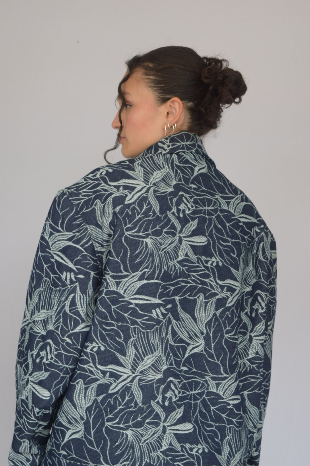 Chaqueta follaje denim