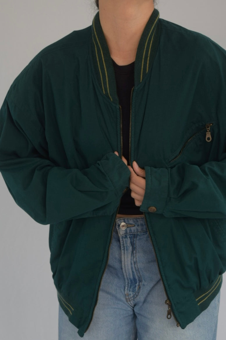 Chaqueta bombacha verde 90s