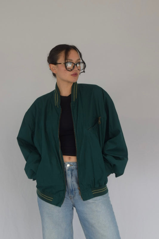 Chaqueta bombacha verde 90s
