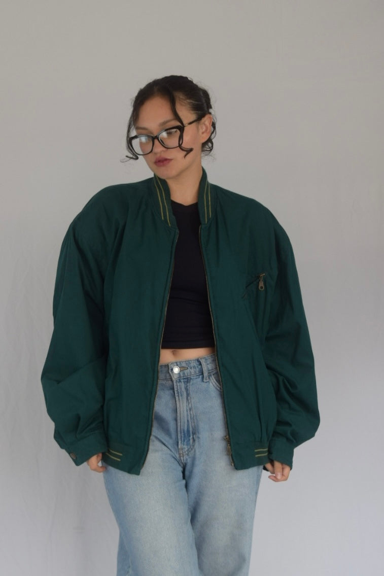 Chaqueta bombacha verde 90s