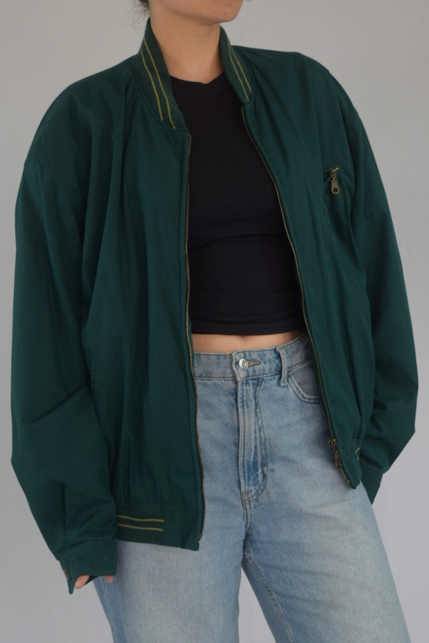 Chaqueta bombacha verde 90s