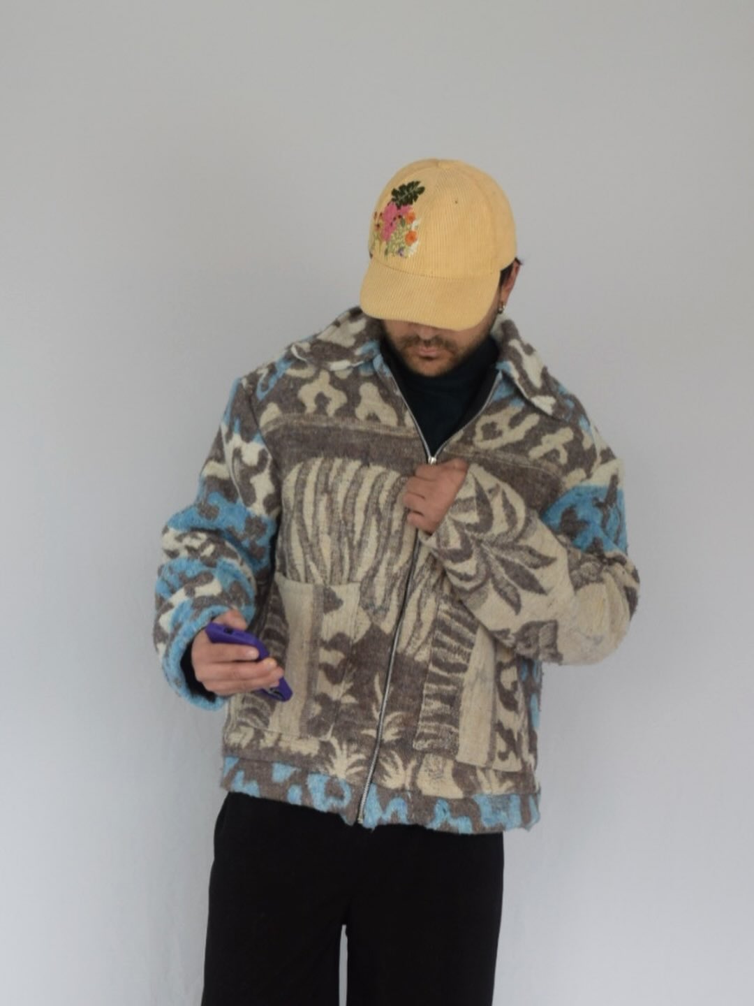 Chaqueta tigre celeste