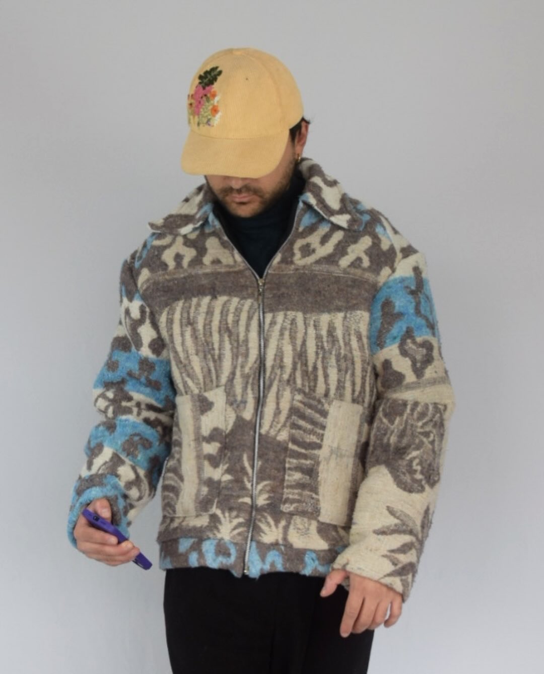 Chaqueta tigre celeste