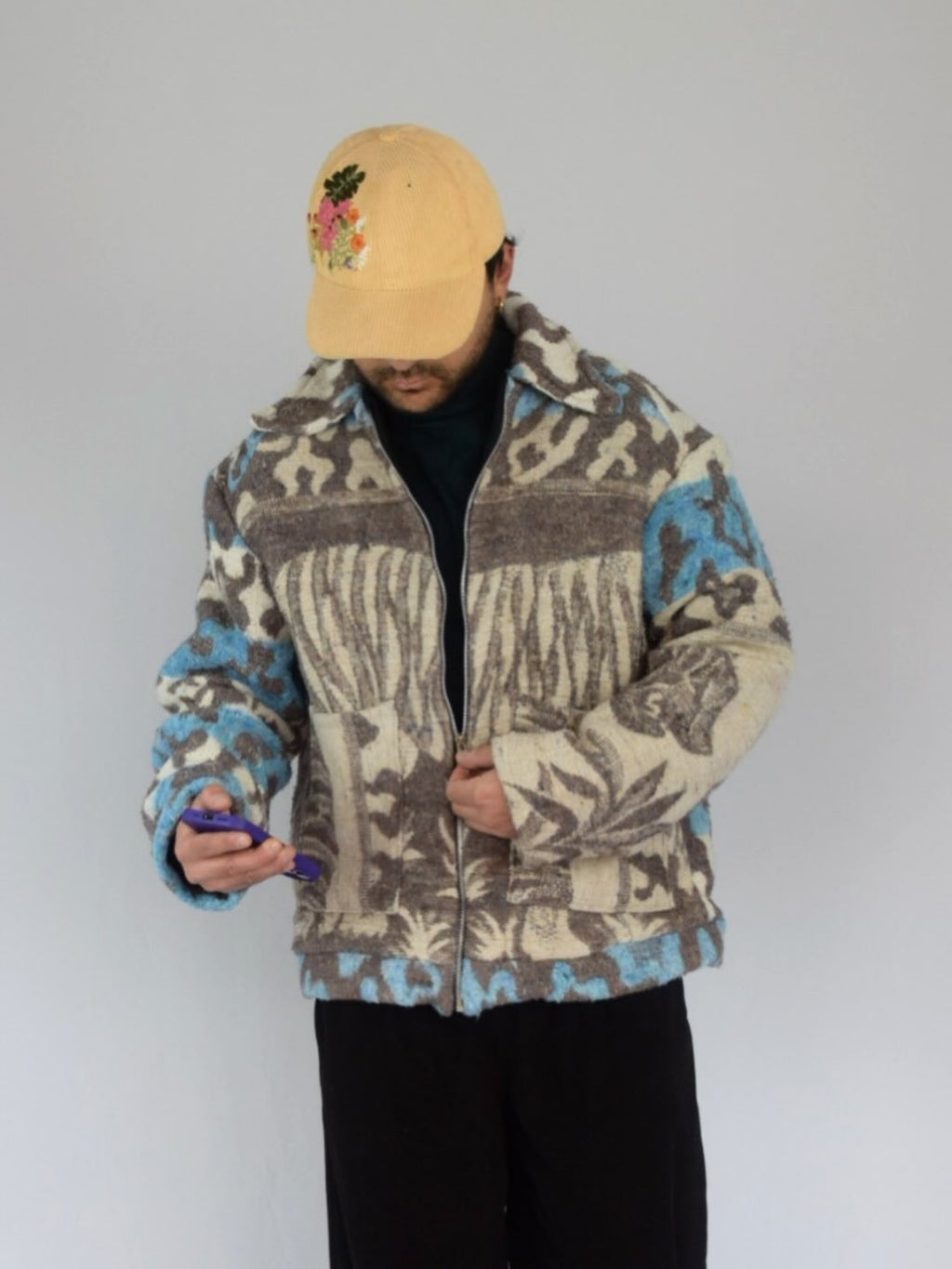 Chaqueta tigre celeste