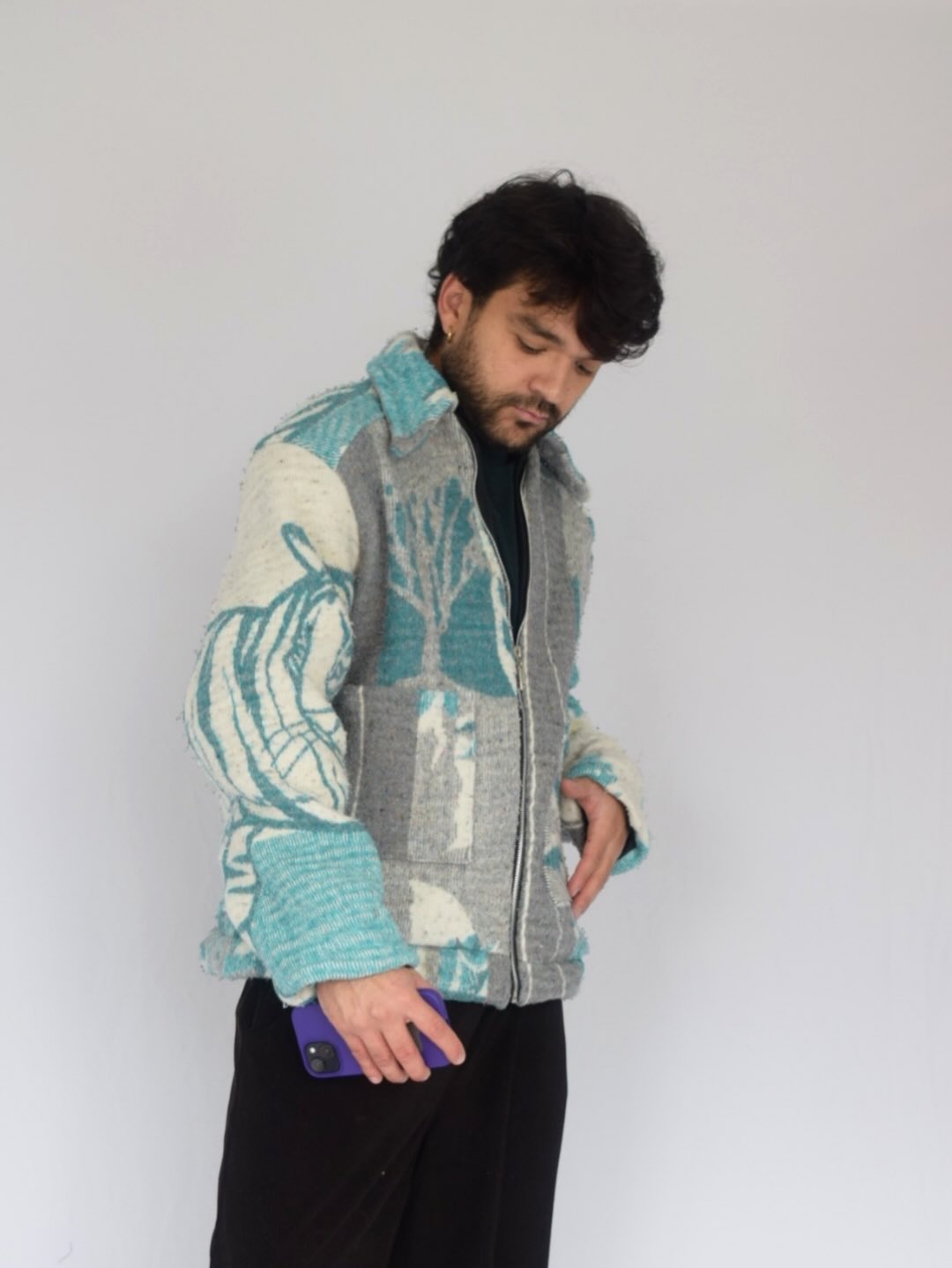 chaqueta 4 tigres azul