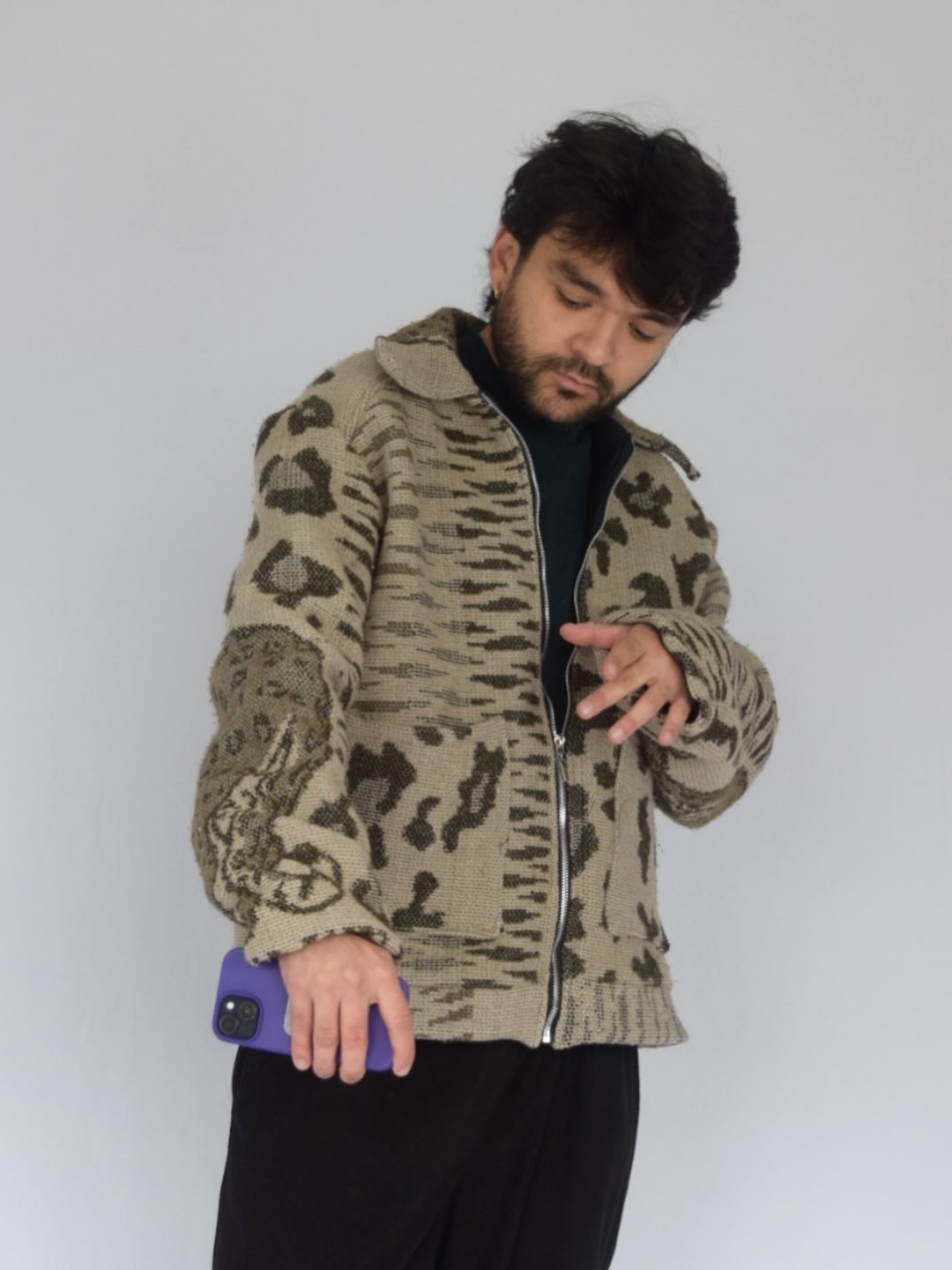 chaqueta 4 tigres café